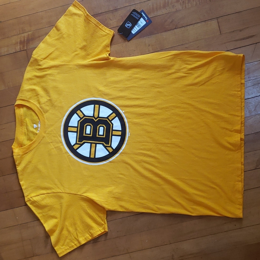 Men's Gold Officially Licensed Bruin's Logo T Shirt - Large